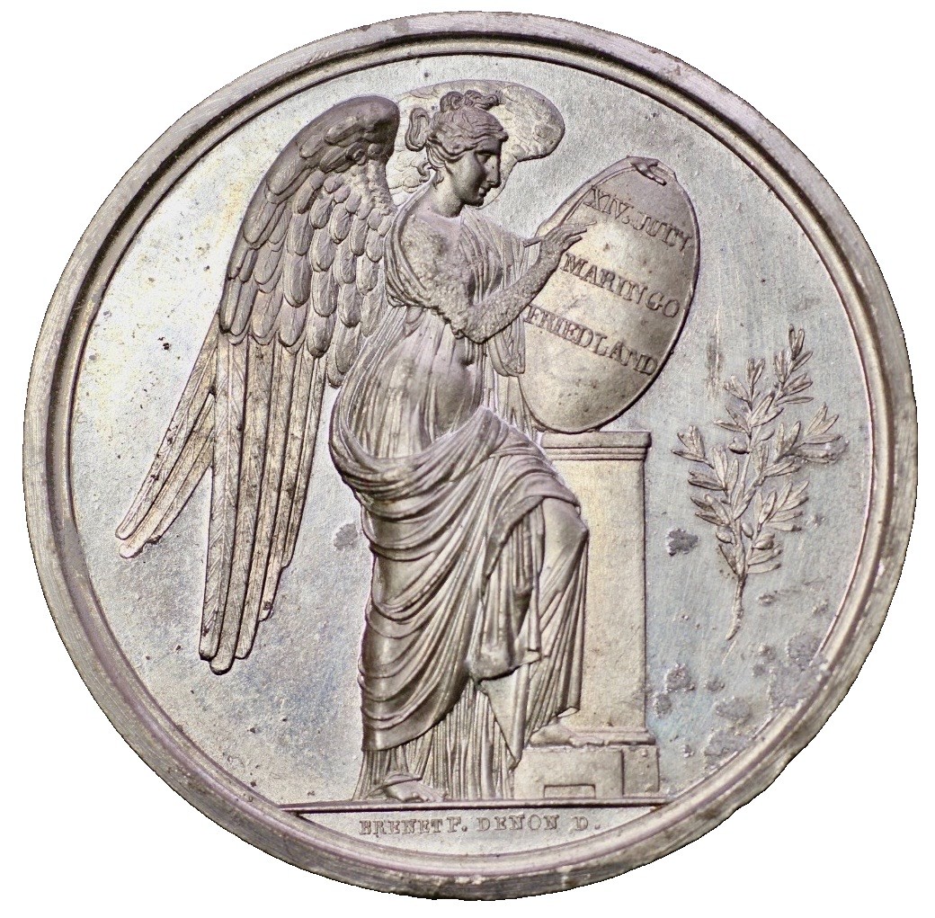 France Medal Napoleon VICTOIRE DE FRIEDLAND ET ANNIVERSAIRE DE MARENGO, 1807 France Medal Napoleon VICTOIRE DE FRIEDLAND ET ANNIVERSAIRE DE MARENGO, 1807