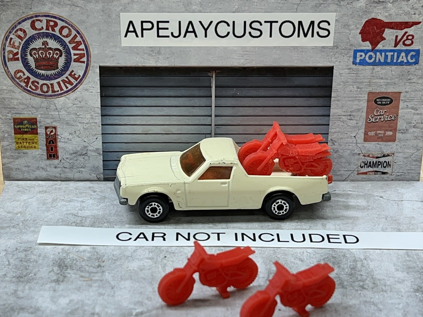Matchbox Lesney Holden Pickup Superfast No 60 (2 Red BIKES) car not included