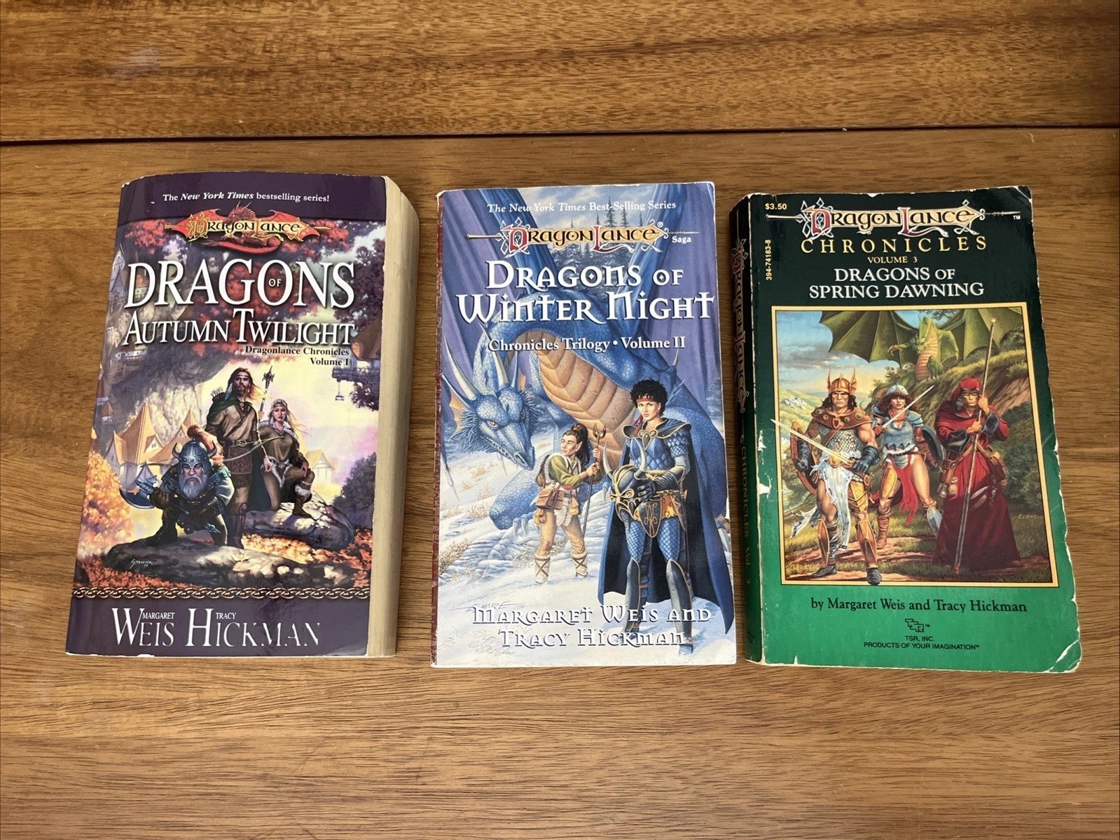 Dragonlance Chronicles Complete Trilogy Weis Hickman 3 PB Book Lot D&D