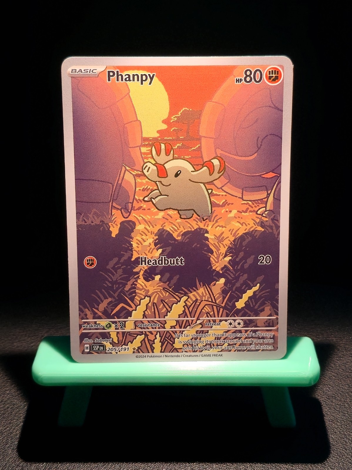 Phanphy 205/191 Surging Sparks Pokemon TCG Illustration Rare 2024 Phanphy 205/191 Surging Sparks Pokemon TCG Illustration Rare 2024
