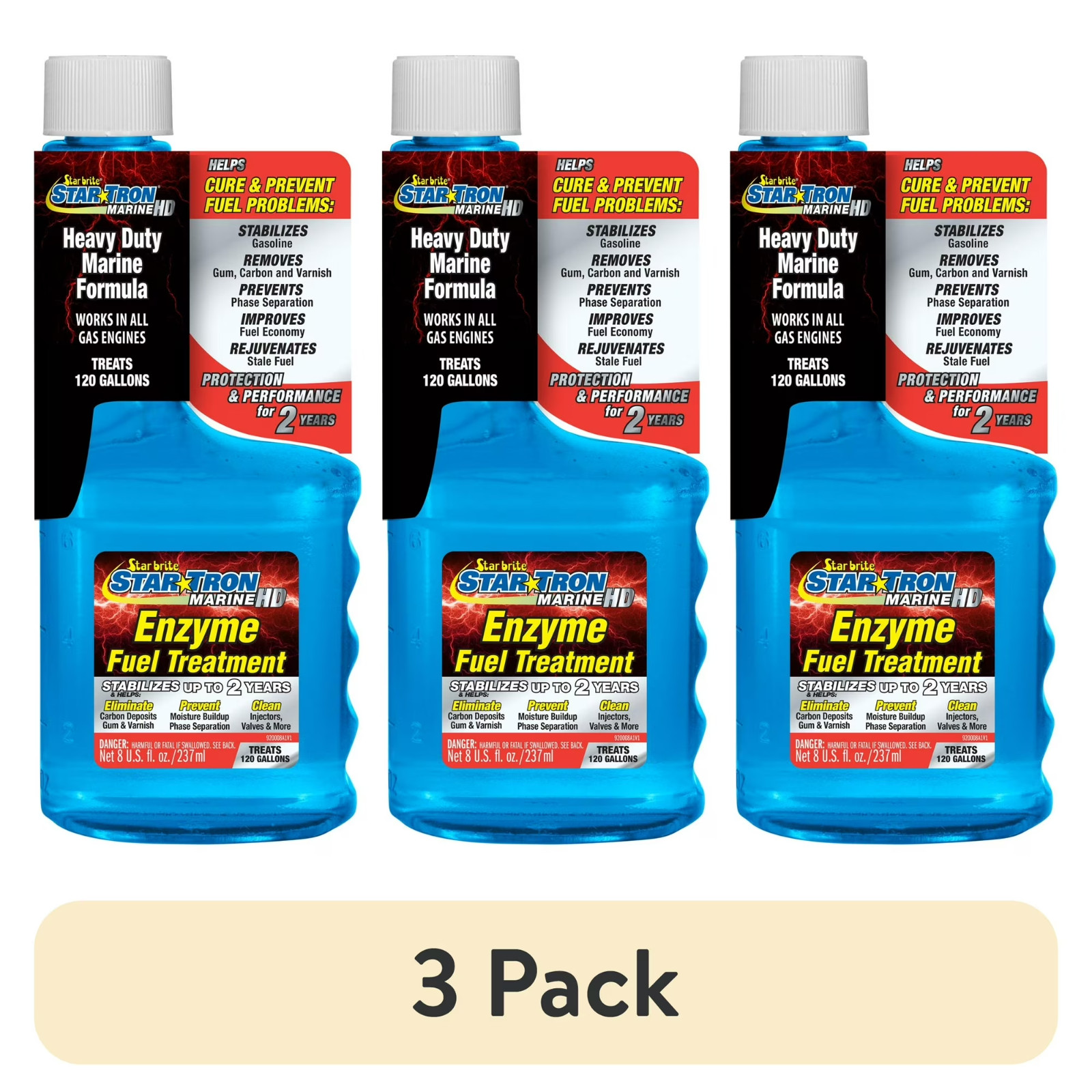 (3 pack) Star Tron Enzyme Fuel Treatment - Marine Heavy Duty Formula - Stabilize (3 pack) Star Tron Enzyme Fuel Treatment - Marine Heavy Duty Formula - Stabilize