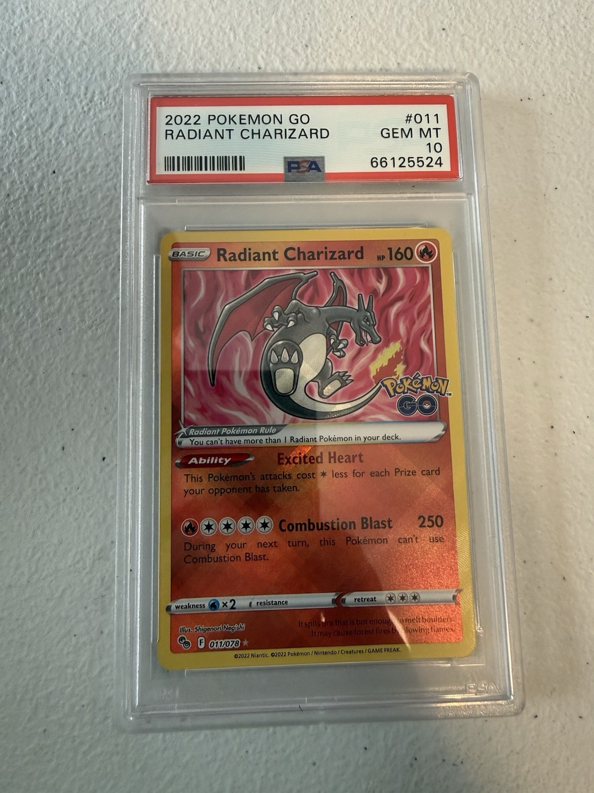 SEQUENTIAL PSA 10 English Pokemon Go Radiant Charizard Blastoise Venusaur Gem 💎