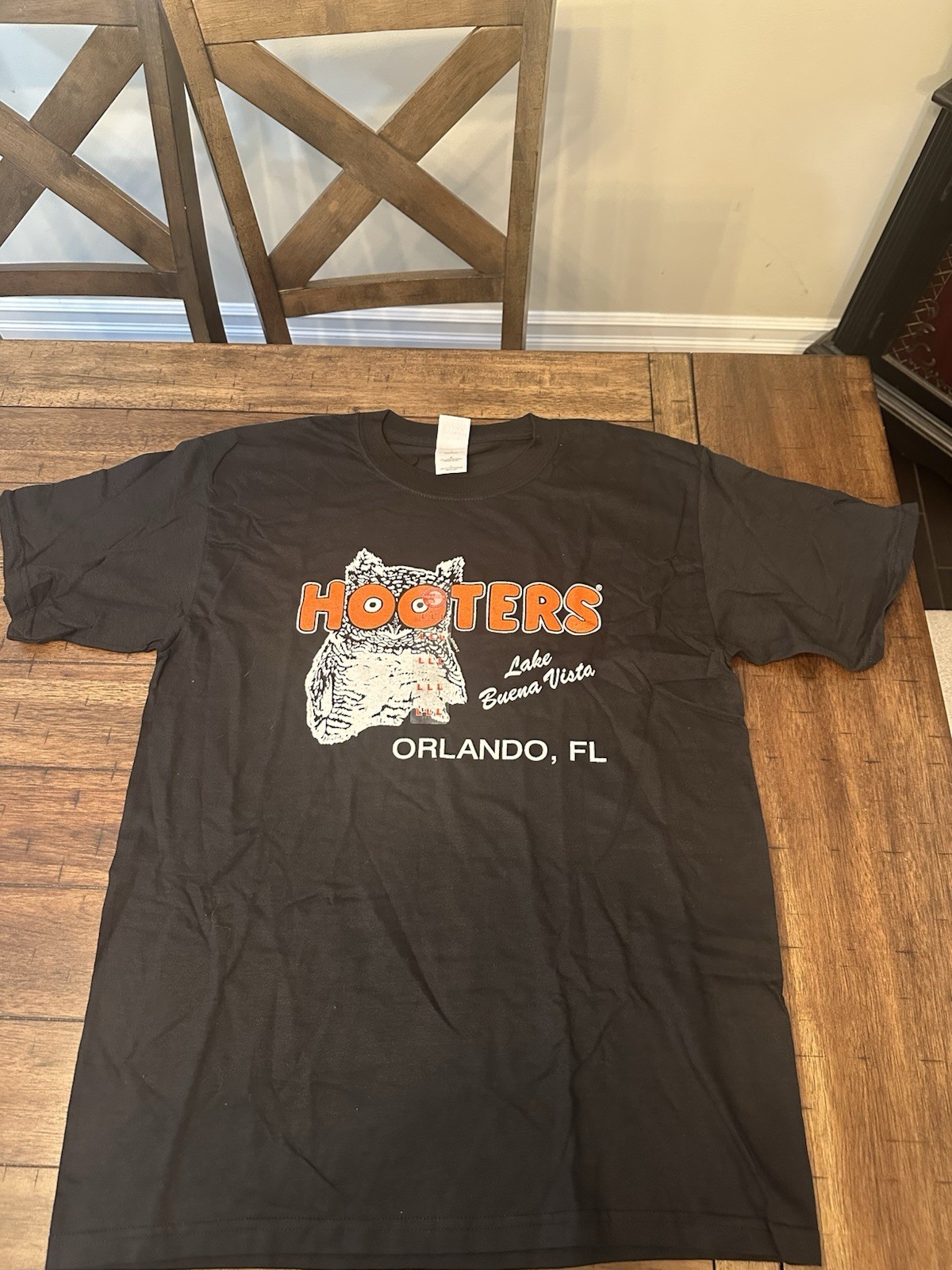 Vintage Hooters Shirt Large Black Orlando Florida Lake Buena Vista Vintage Hooters Shirt Large Black Orlando Florida Lake Buena Vista