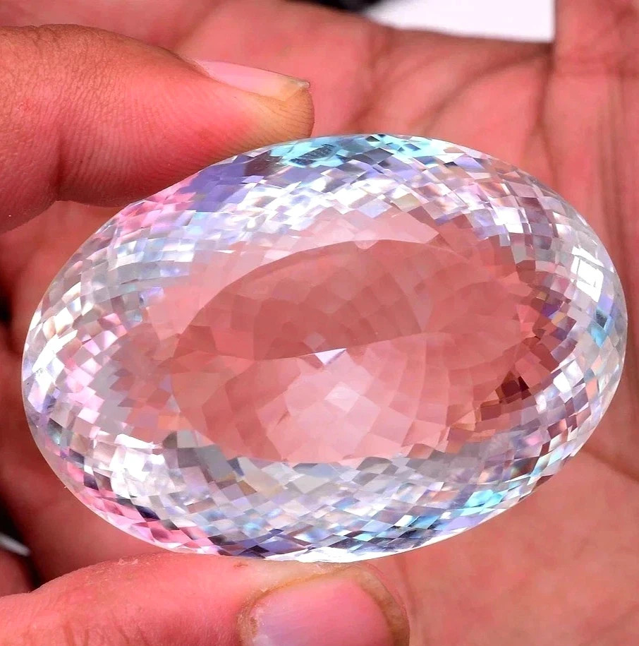 Huge 1000 Ct Natural Certified Brazilian White Topaz Oval Cut Loose Gemstone