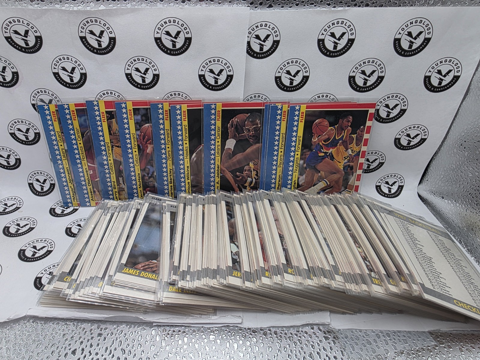 1987-88 Fleer Basketball Set 131 w/Stickers 10 - *No Jordans* 