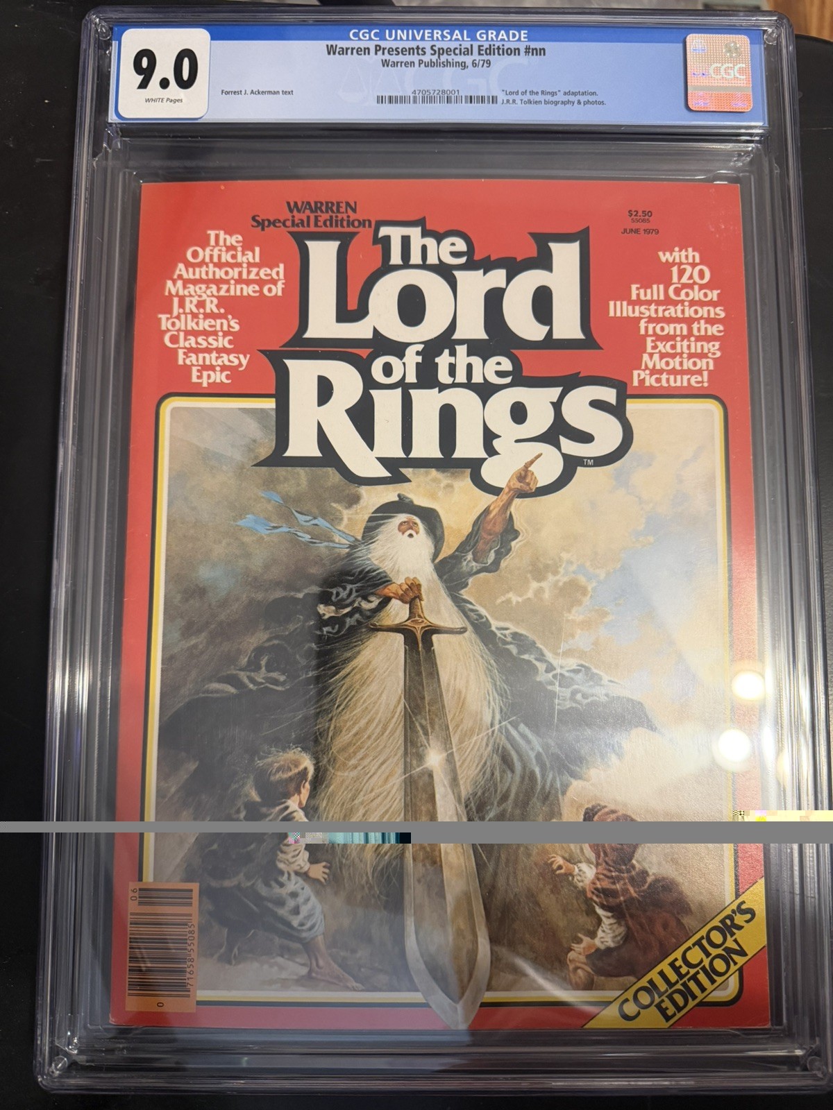 Warren Presents Special Edition 1979 CGC 9.0 WHITE PGS Lord of the Rings RARE Warren Presents Special Edition 1979 CGC 9.0 WHITE PGS Lord of the Rings RARE