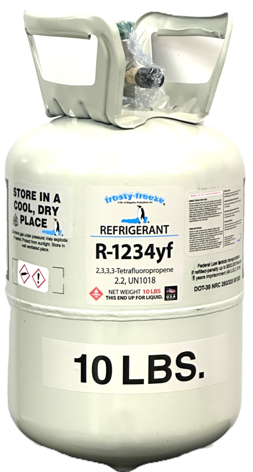 R1234yf, 10 Lbs., Refrigerant Automobile Air Conditioning Systems R1234yf, 10 Lbs., Refrigerant Automobile Air Conditioning Systems