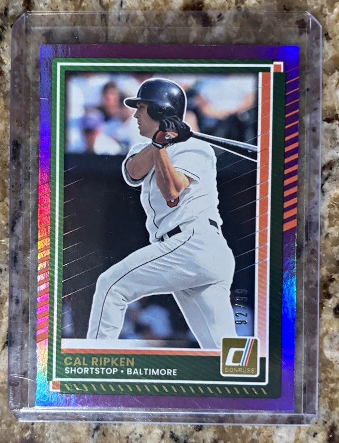 Panini 2025 Donruss Cal Ripken Holo Purple Parallel #88 92/99 Orioles