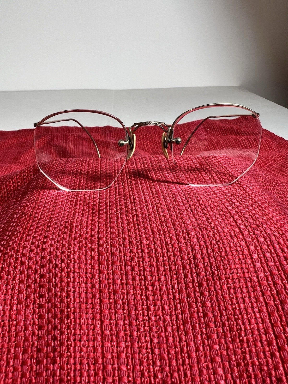 Antique 1/10 12K GF Rimless Octagonal Eyeglasses Antique 1/10 12K GF Rimless Octagonal Eyeglasses