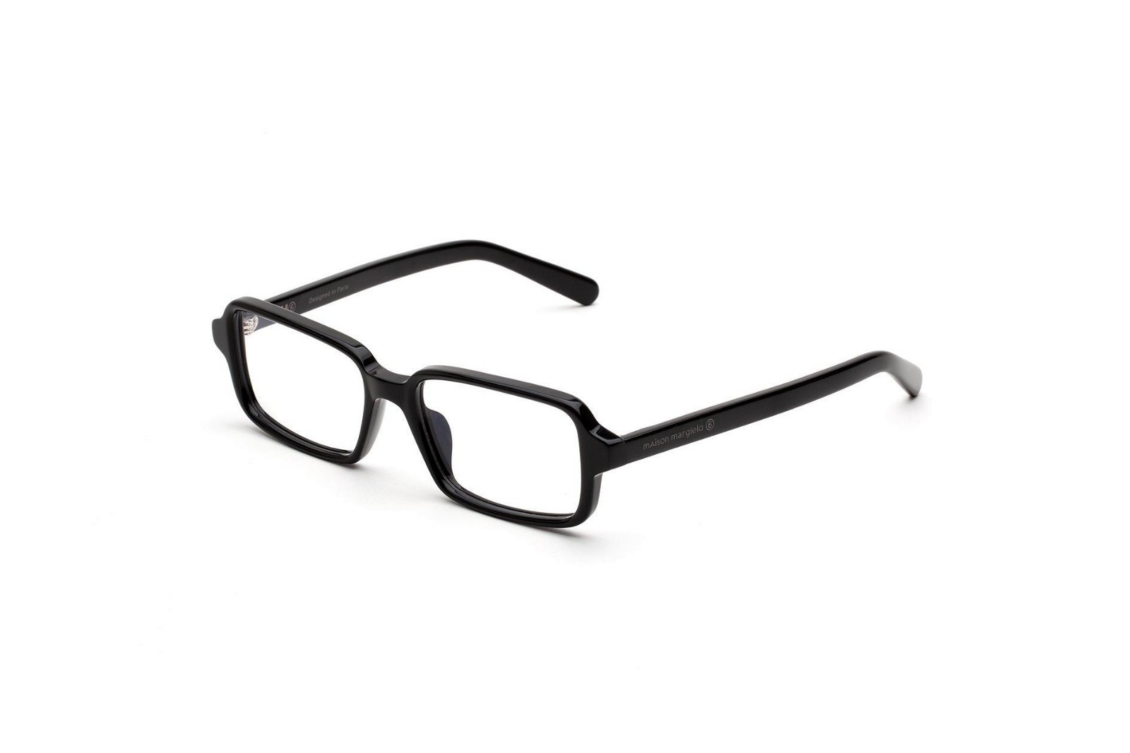 MM6 Maison Margiela Lunettes 10 MMR Black Rectangle Eyeglasses NEW