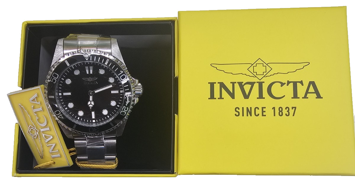 Invicta Pro Diver Men's Quartz Diver Watch 43mm 100m Black Dial Steel #49693 Invicta Pro Diver Men's Quartz Diver Watch 43mm 100m Black Dial Steel #49693