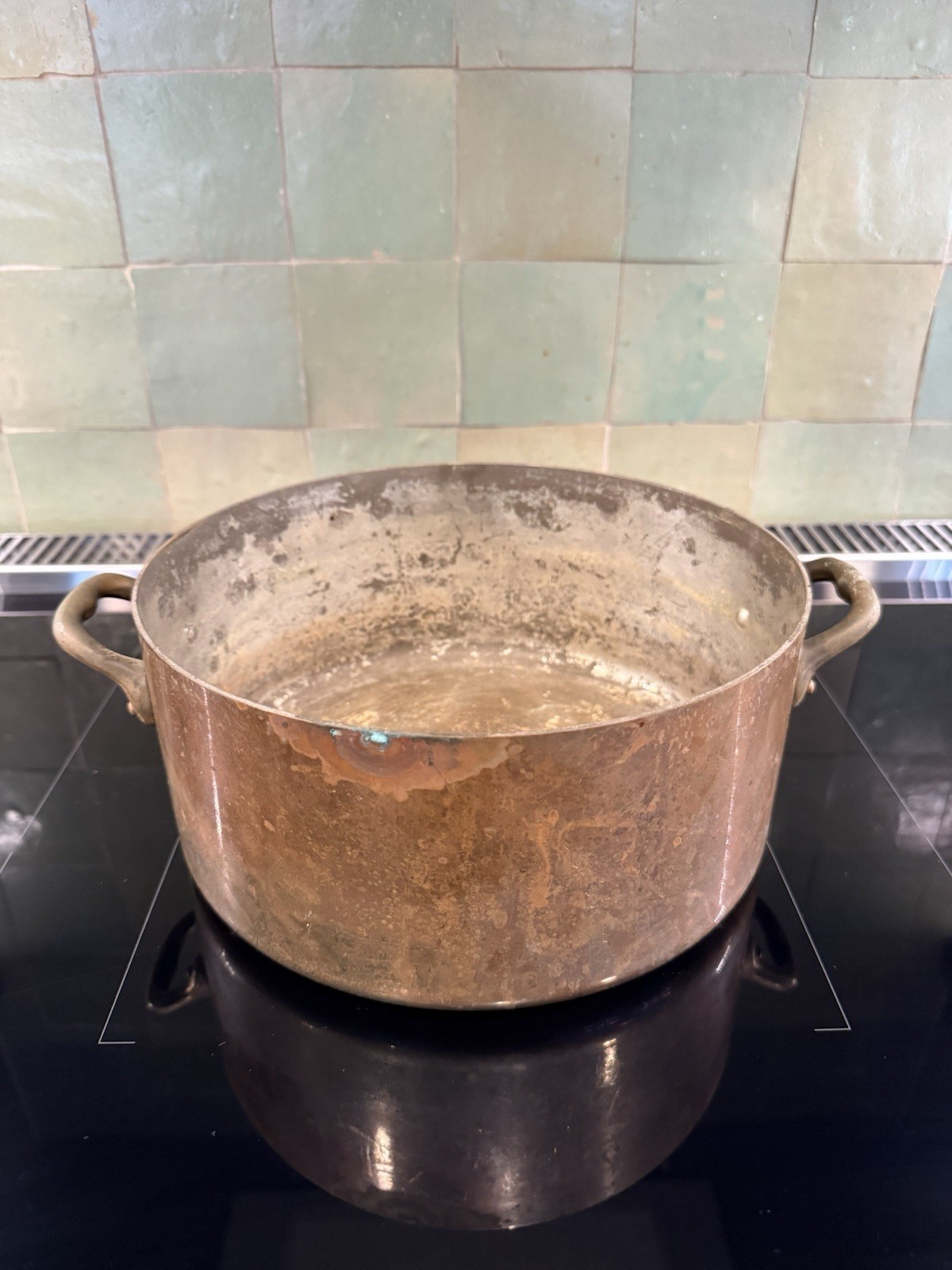 Vintage French Copper Stew Pot Made in France Vintage French Copper Stew Pot Made in France