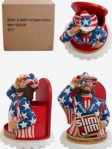 SlimJim Randy Savage Macho Man Collectible Display Holder WWE WWF Wrestling 2026