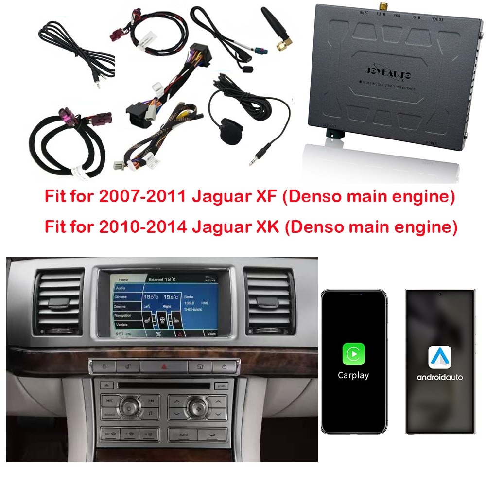 Wireless CarPlay Android Auto For Jaguar XF 2010-2012 Jaguar XK for Denso System