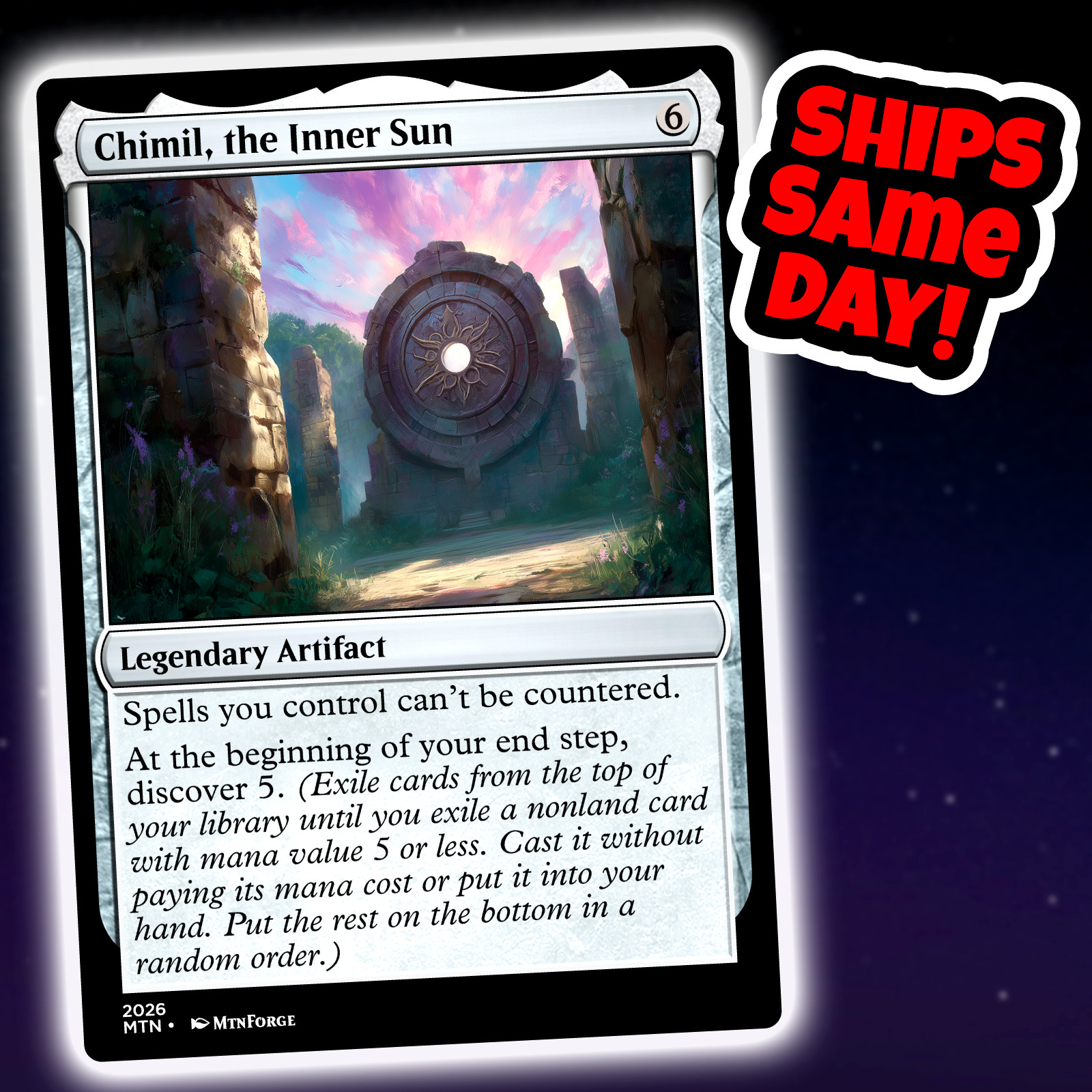 Chimil The Inner Sun - Custom Art Magic: The Gathering Playtest Card