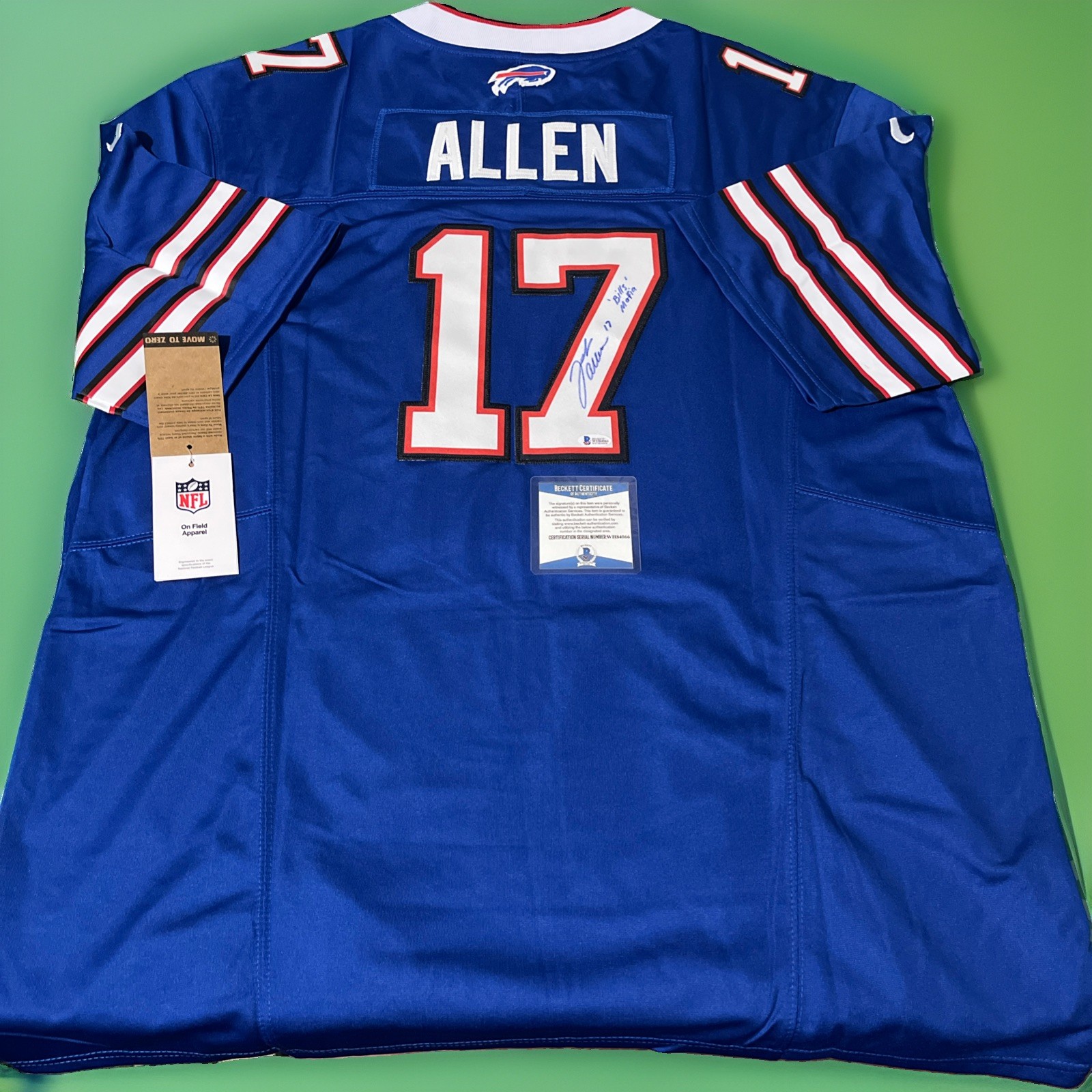 Josh Allen Autographed Signed Buffalo Bills Jersey With Inscription Beckett COA