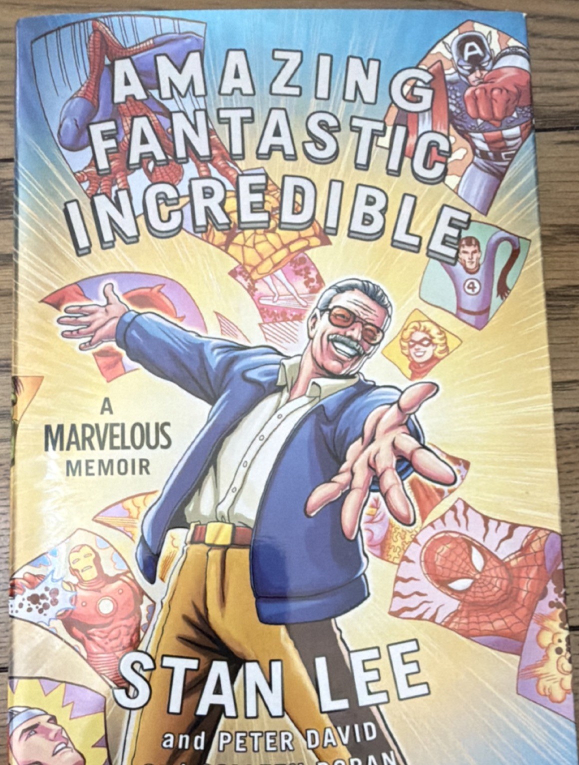 Amazing Fantastic Incredible Stan Lee Hardcover Illustrated Memoir 3xSigned 
