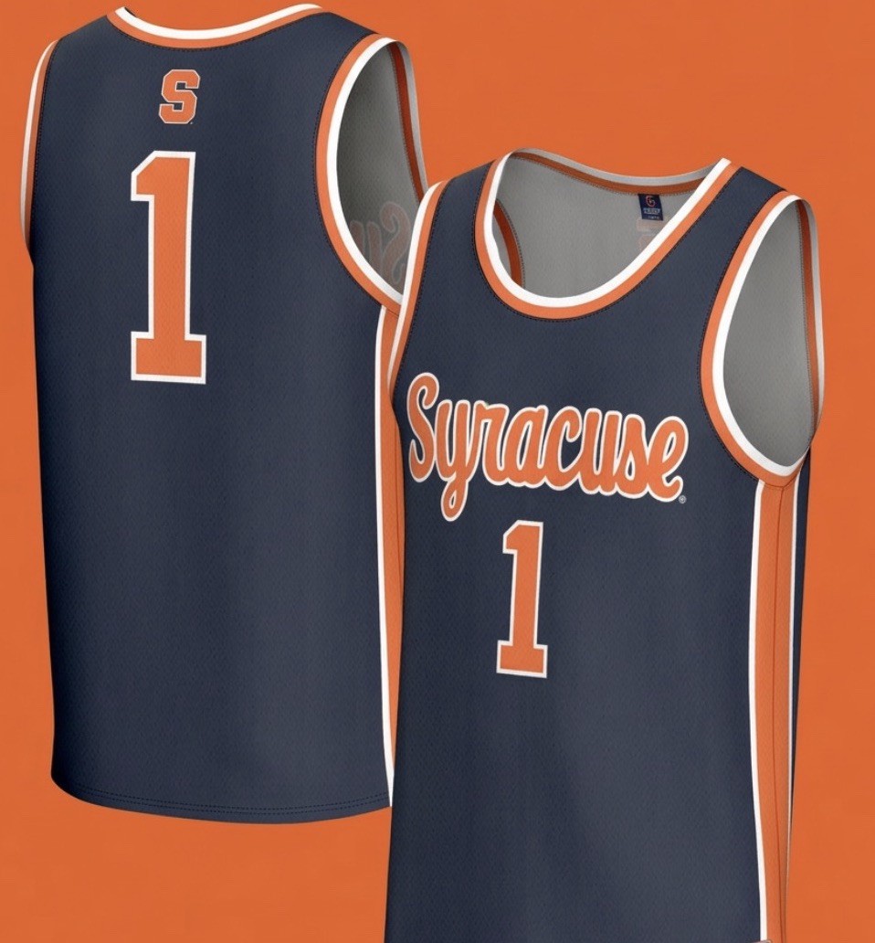 Rare Navy Blue Syracuse Script Basketball Jersey NWT Rare Navy Blue Syracuse Script Basketball Jersey NWT