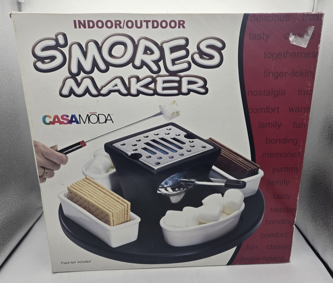 NEW Casa Moda. S\'mores Maker Indoor Outdoor Smores Set Marshmallow Roaster NEW Casa Moda. S\'mores Maker Indoor Outdoor Smores Set Marshmallow Roaster