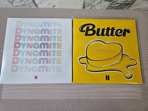 [Brand New] BTS Vinyl LP set, Dynamite + Butter, Bundle(2Pcs), 
