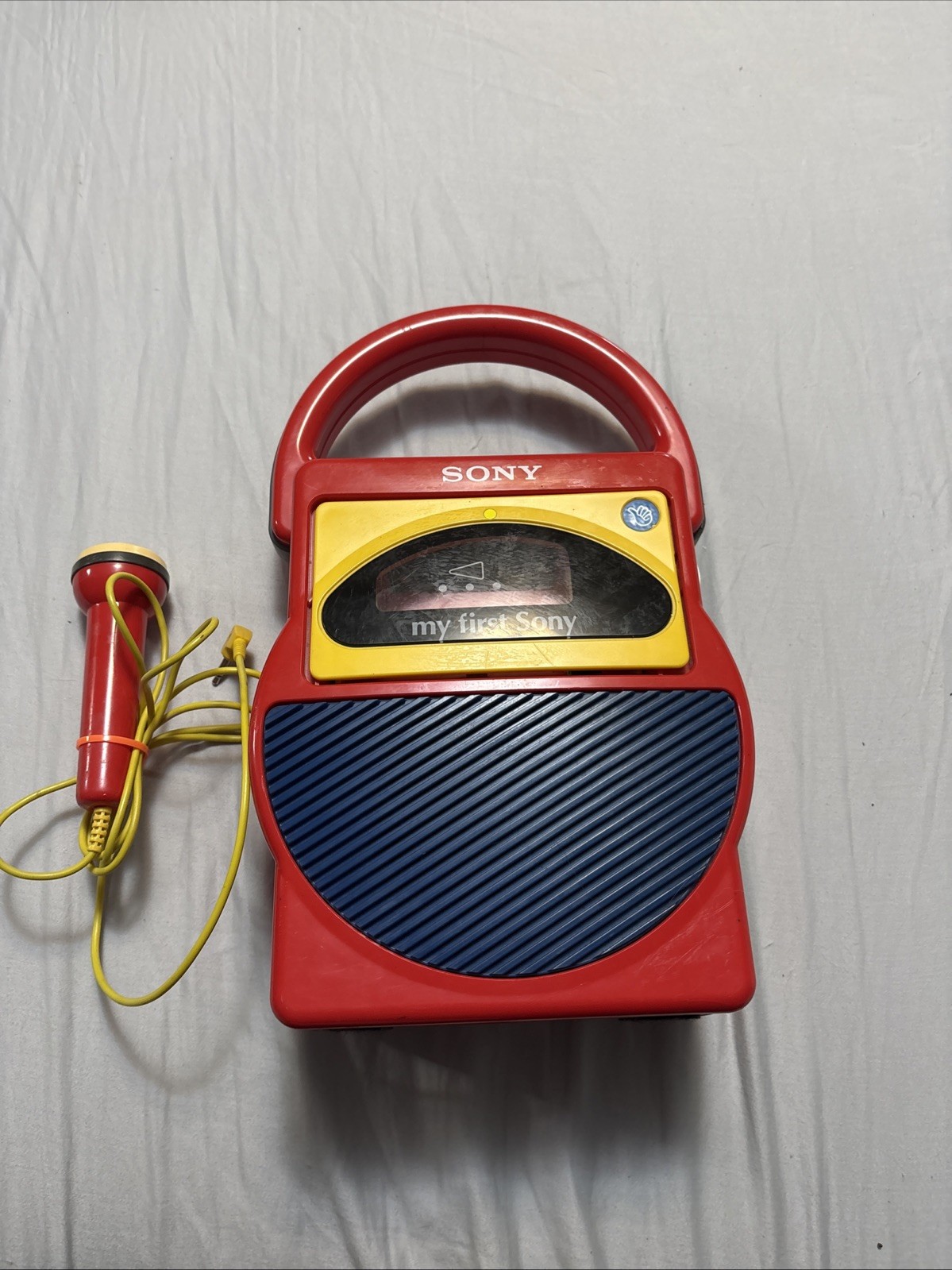 Vintage My First Sony Cassette Tape Player TCM – 4000 With Mic Parts Or Repair