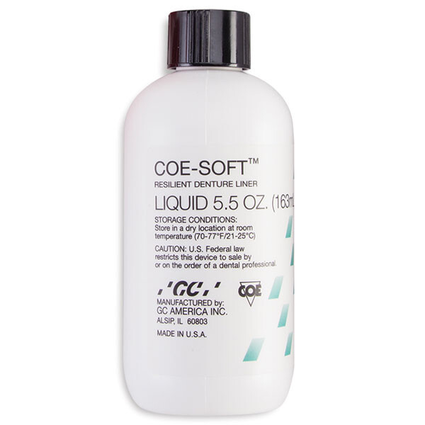 GC Coe-Soft - 6 oz. Liquid. Soft Denture Reline Material, Self-Cure GC Coe-Soft - 6 oz. Liquid. Soft Denture Reline Material, Self-Cure
