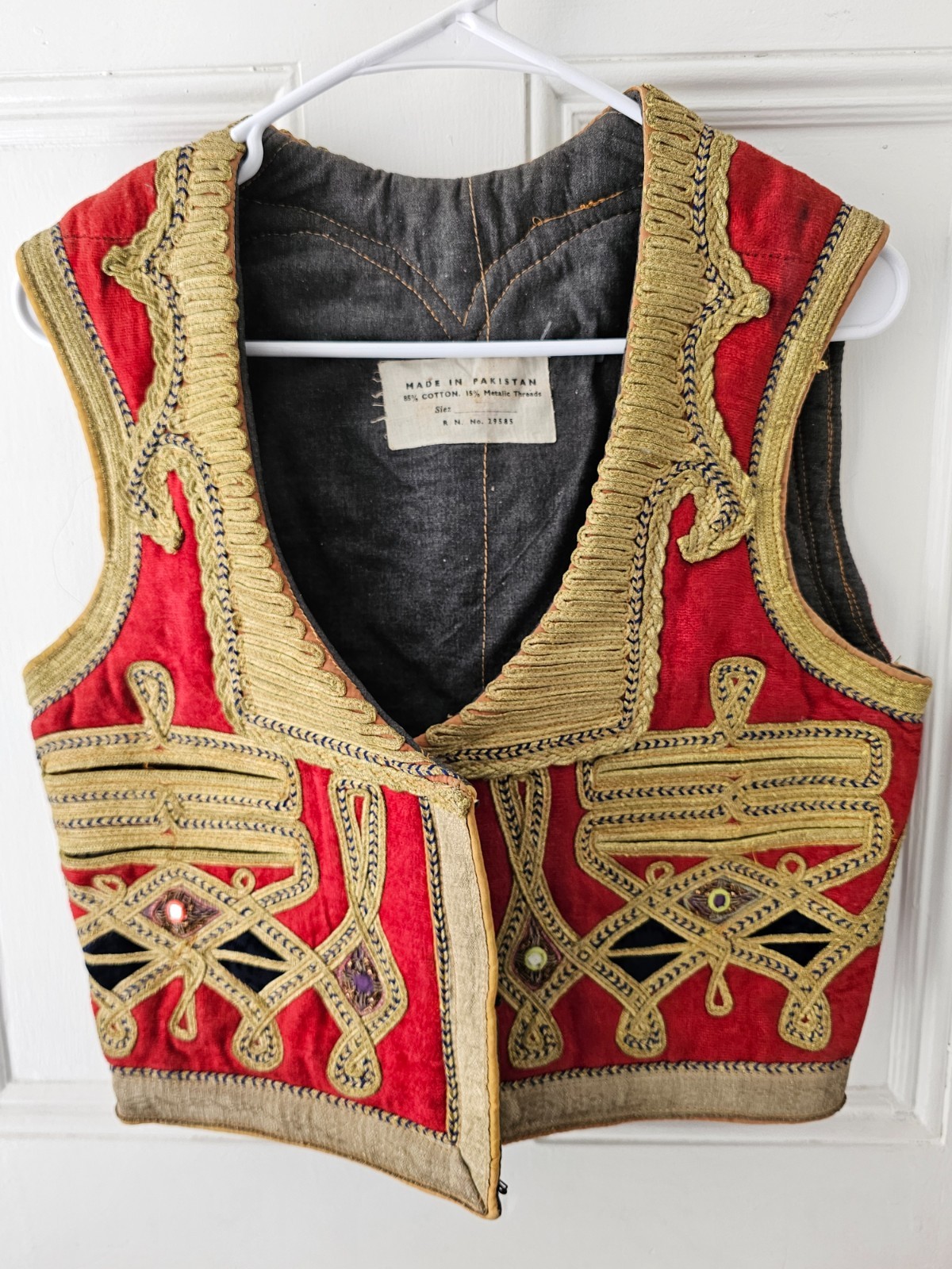 Early 1900\'s Antique Pakistan Waistcoat Jimi Hendrix In Good Condition