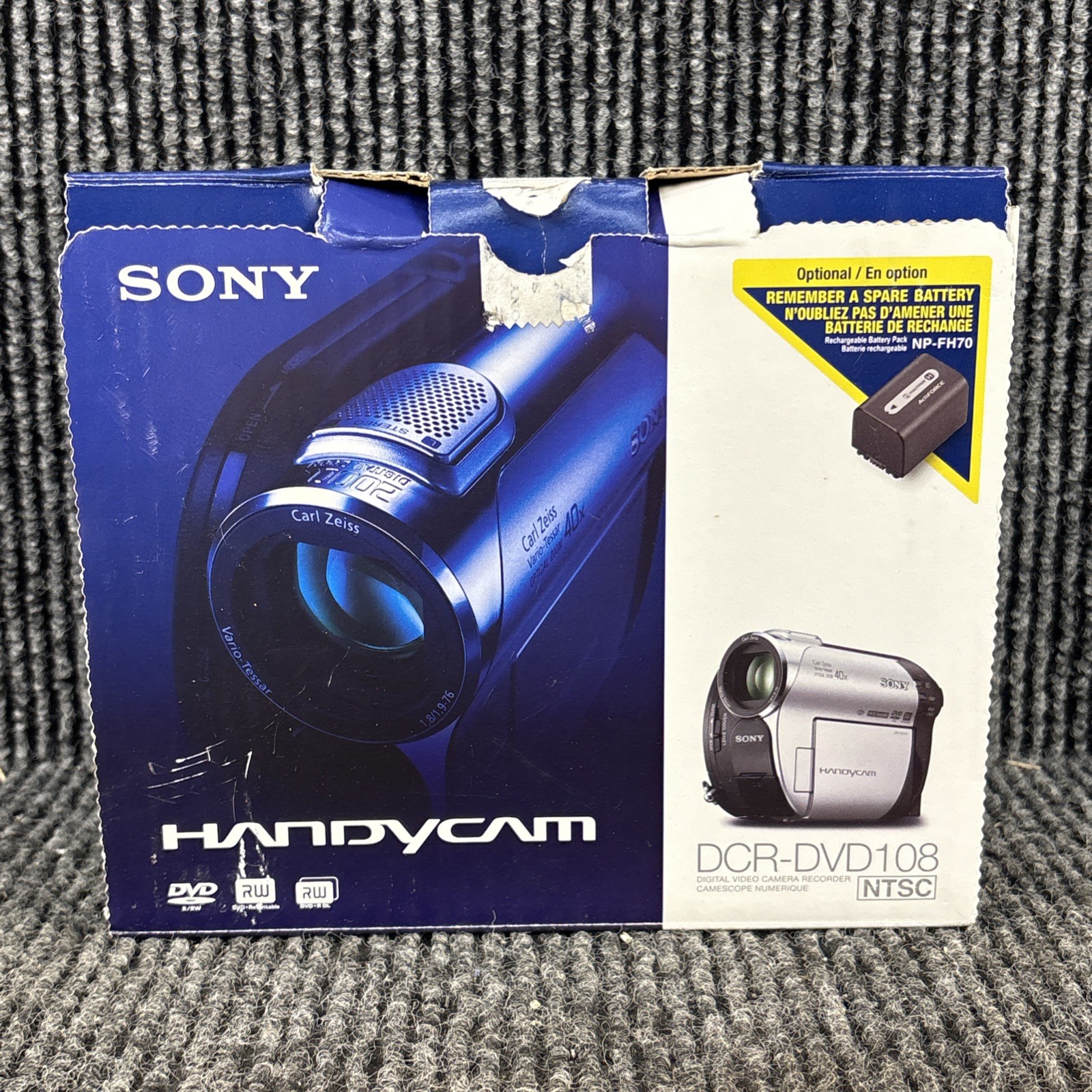 NOB Sony Handycam DCR-DVD108 Digital Video Camera Recorder w/ Accessories