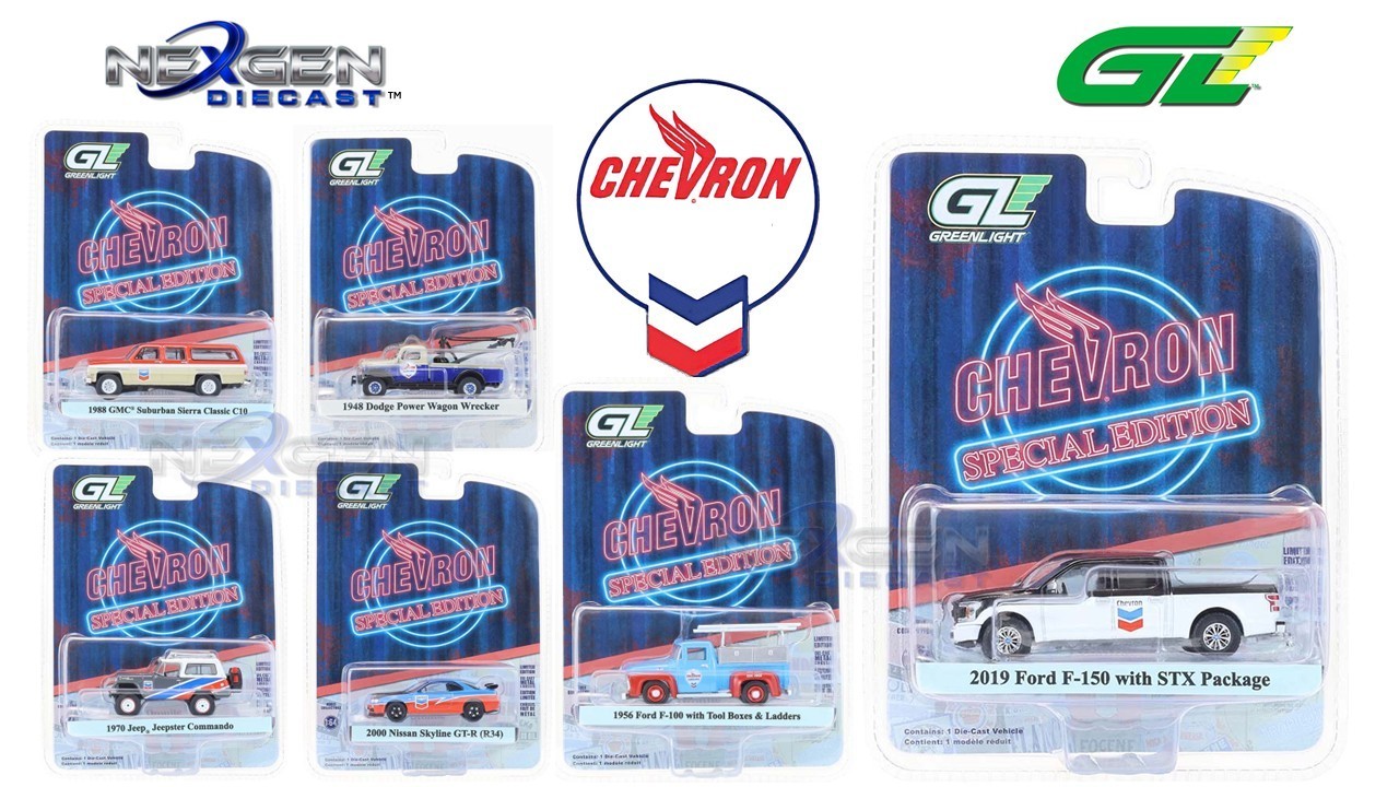GREENLIGHT 1:64 CHEVRON SPECIAL EDITION SERIES 1 6PC SET GL-41175