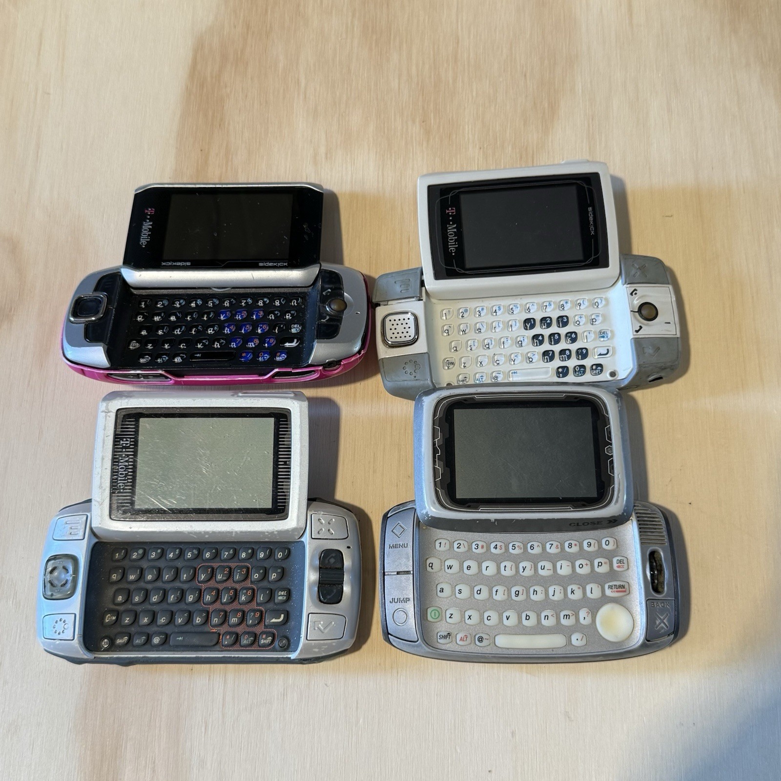 4-T-Mobile Sidekick PV150/200/HT-G01011/Sidekick 2-“UNTESTED”No-Charge Read Info