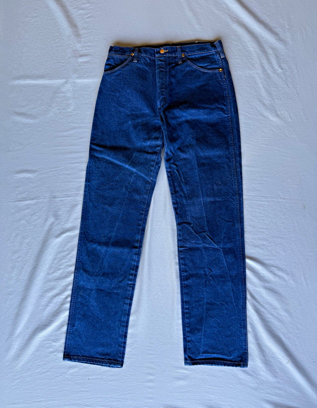 Vintage 80s Wrangler Cowboy Cut 13MWZ Blue Jeans Mens 32x34 Made in USA Vintage 80s Wrangler Cowboy Cut 13MWZ Blue Jeans Mens 32x34 Made in USA
