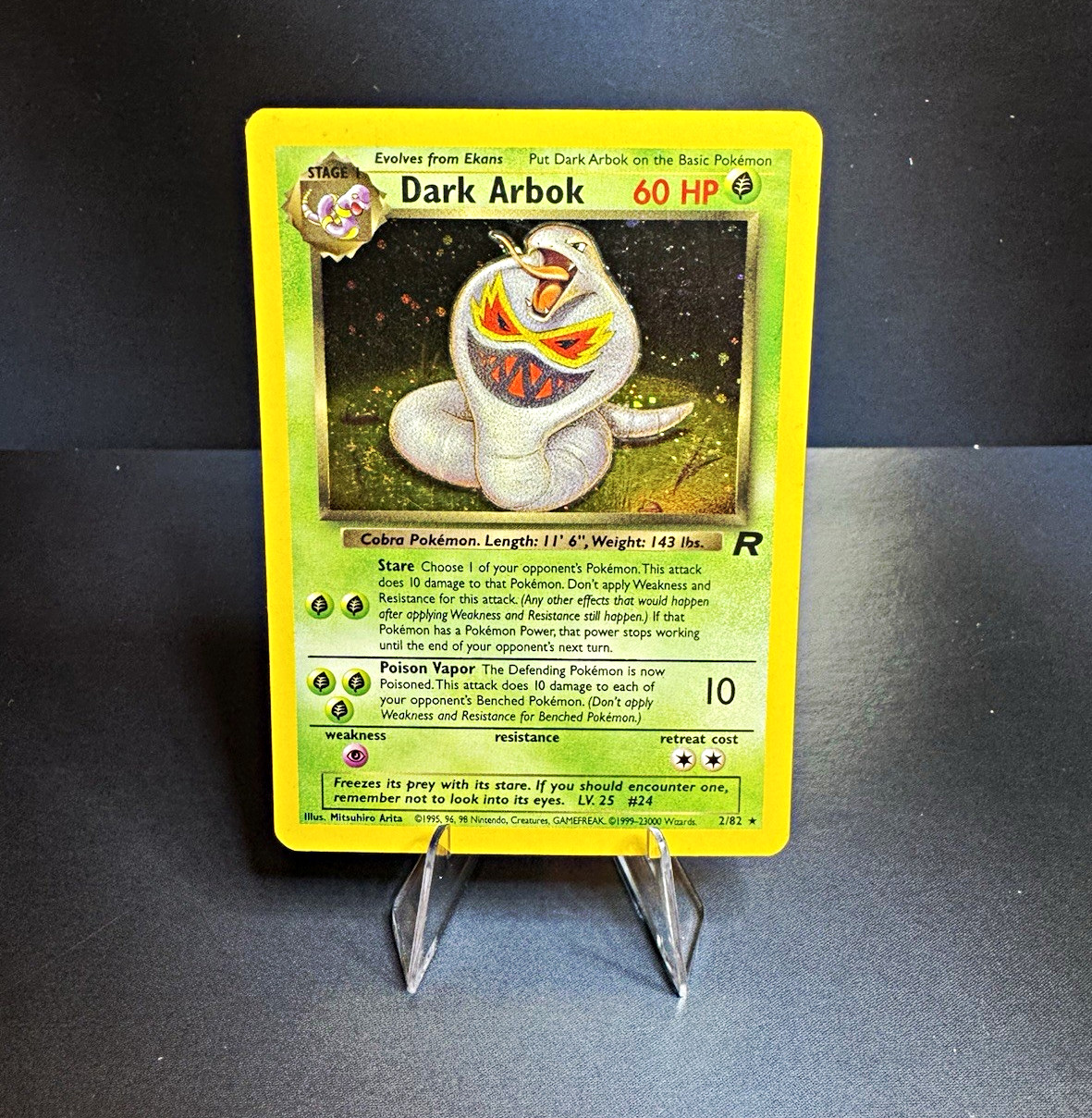 Dark Arbok Unlimited Holo 2/82 Pokemon Team Rocket LP/NM