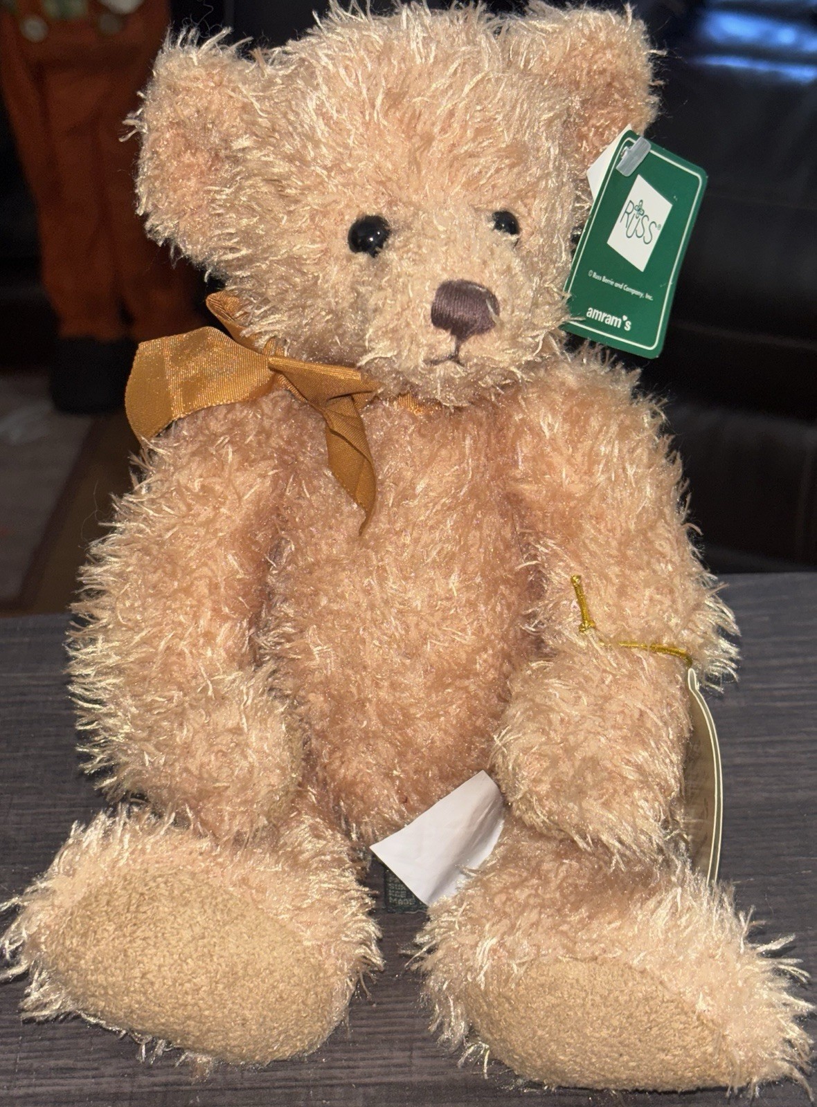 NEW NWT Russ Berrie Fuzzby Plush Teddy Bear 11\