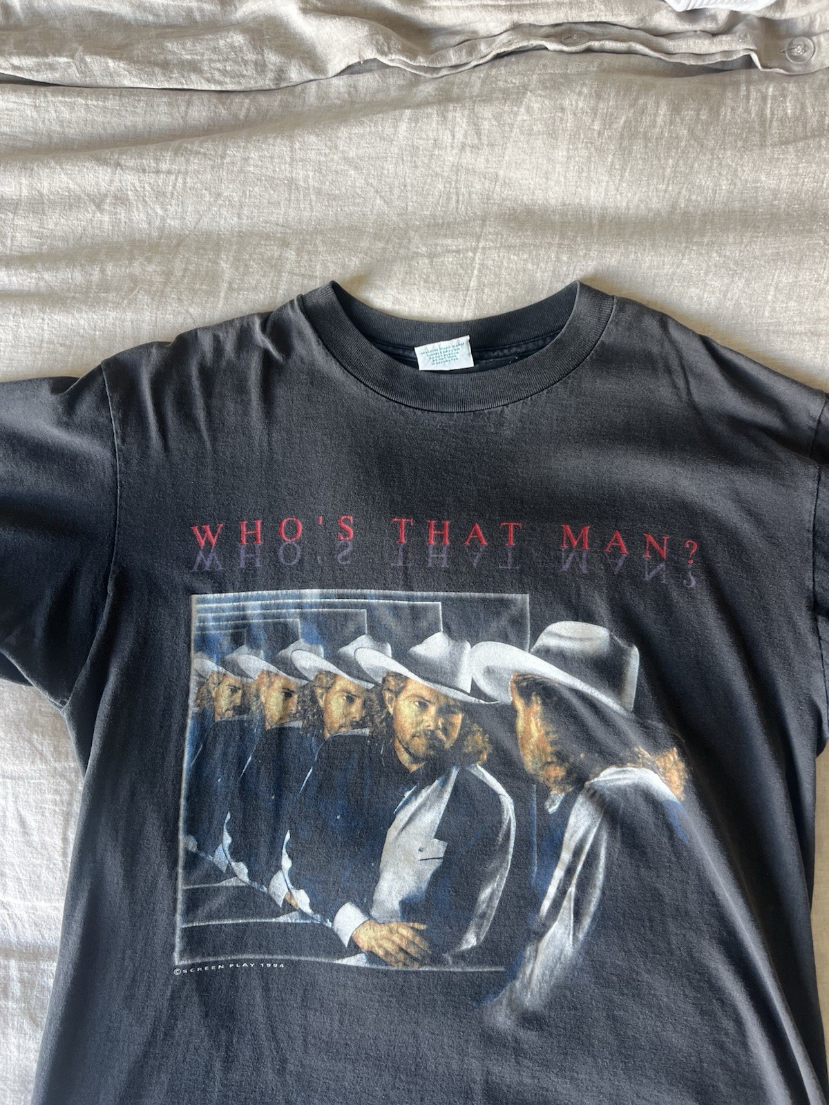 RARE TOBY KEITH “WHOS THAT MAN” Mirror Boomtown Tour Tshirt Vintage Xl 1994