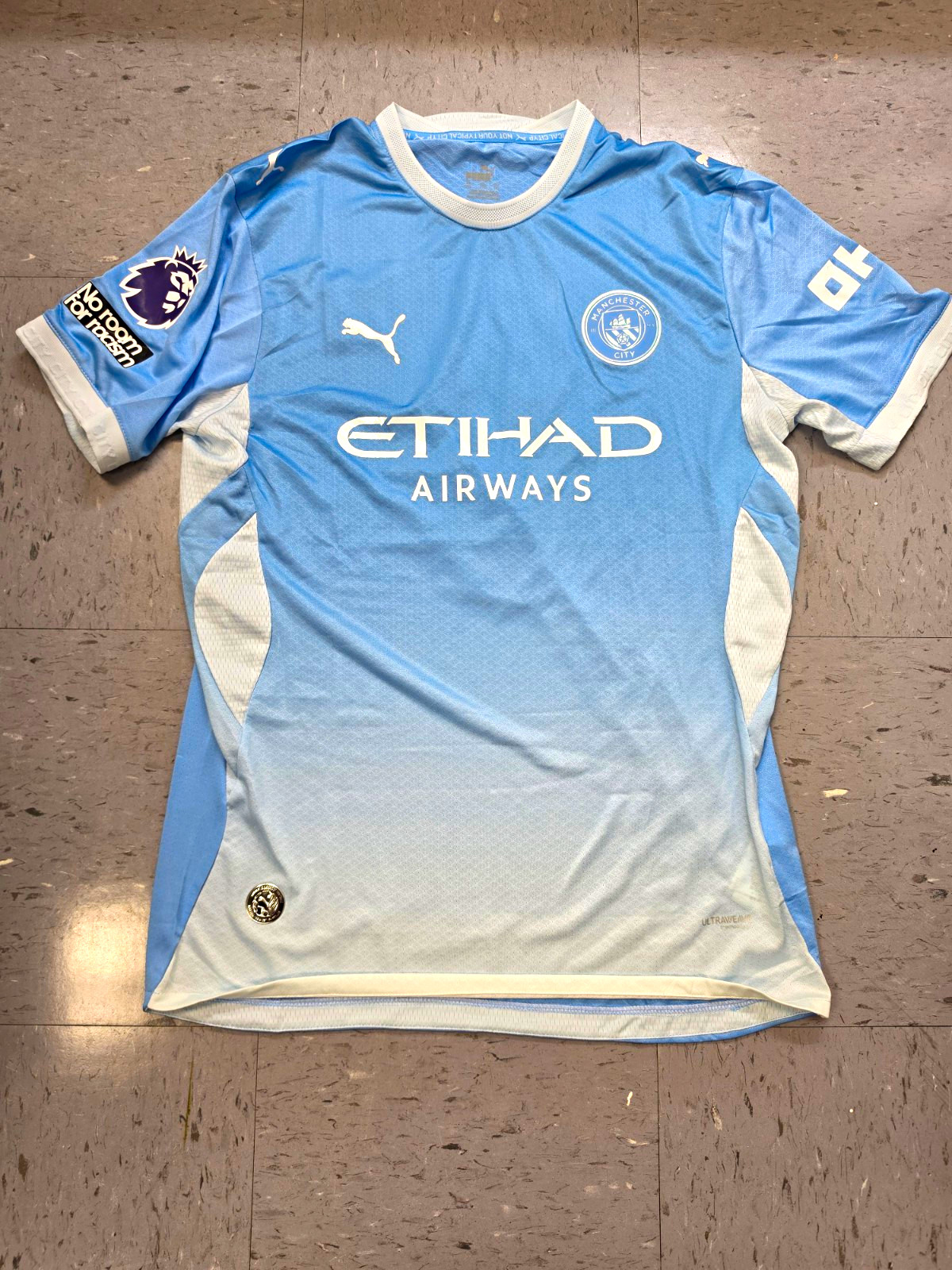 PUMA Manchester City 26/27 Players Version Jersey Blue White Erling Haaland #9 PUMA Manchester City 26/27 Players Version Jersey Blue White Erling Haaland #9