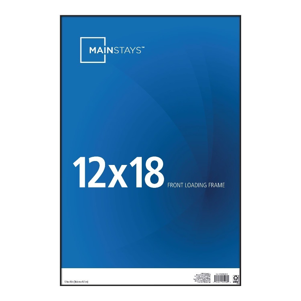 12 x 18 Black Front-Loading Picture Frame