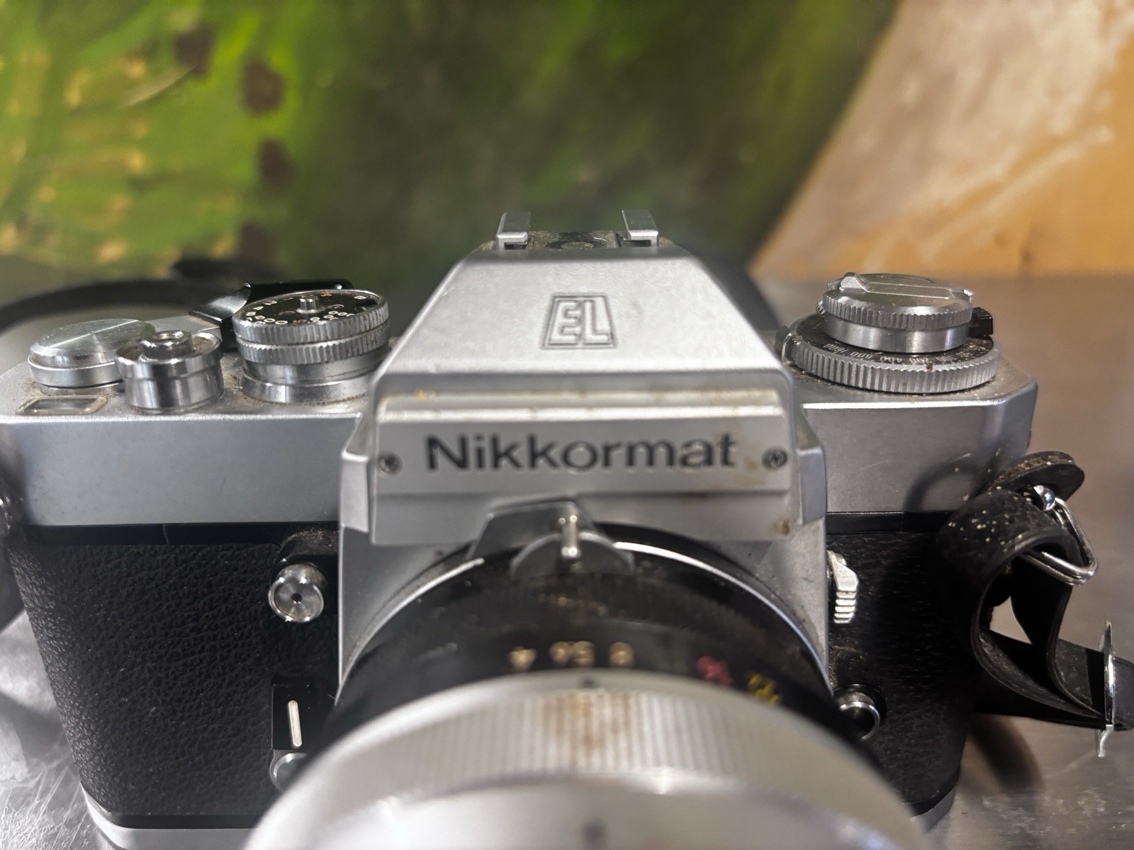  Vintage Nikon Nikkormat EL 35mm SLR Film Camera with Nikkor - Q Lens and Strap