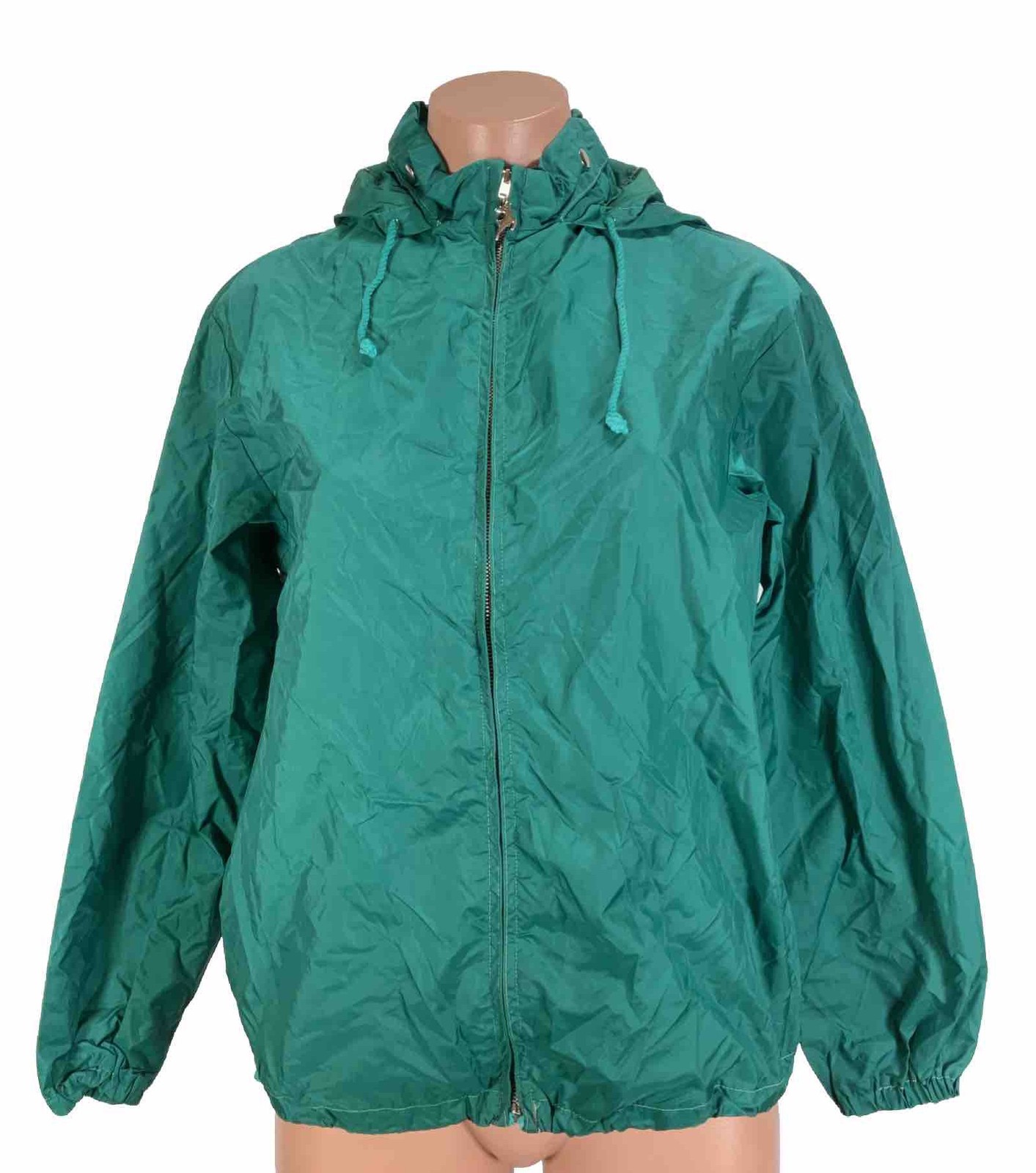 Vtg 50s 60s White Stag Green Rain Packable Stag Pull Zip Jacket Sz M Vtg 50s 60s White Stag Green Rain Packable Stag Pull Zip Jacket Sz M