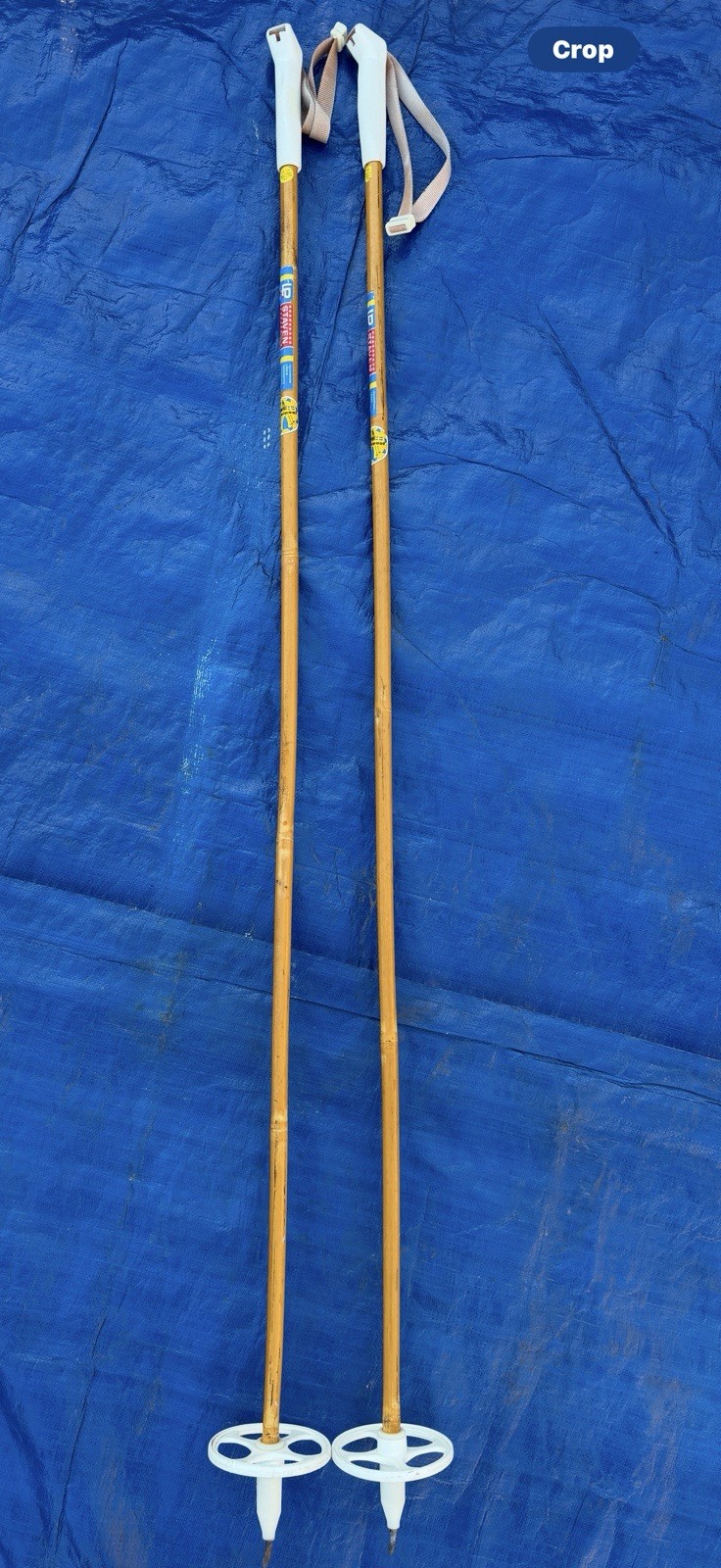 VTG Staven Bamboo Cross Country Ski Poles/Trekking Hiking Sweden 53” Long 135cm