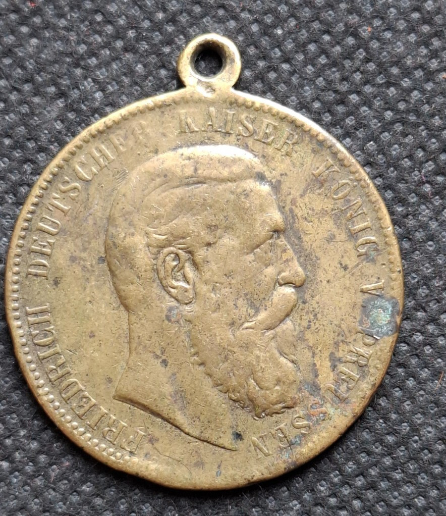 Friedrich Deutscher Kaiser Konig V Prussia Medal 1888 Germany Prussia