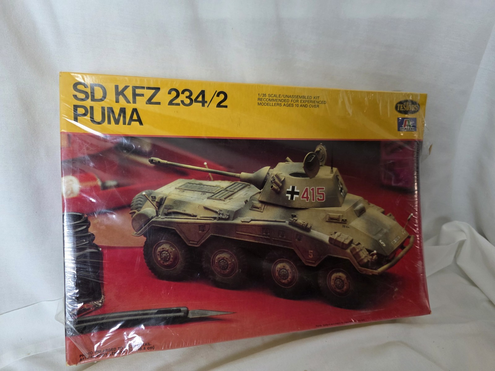 1/35 TESTORS/ ITALERI SDKFZ 234/2 PUMA 8X8 RAD #854 NEW MODEL KIT P35