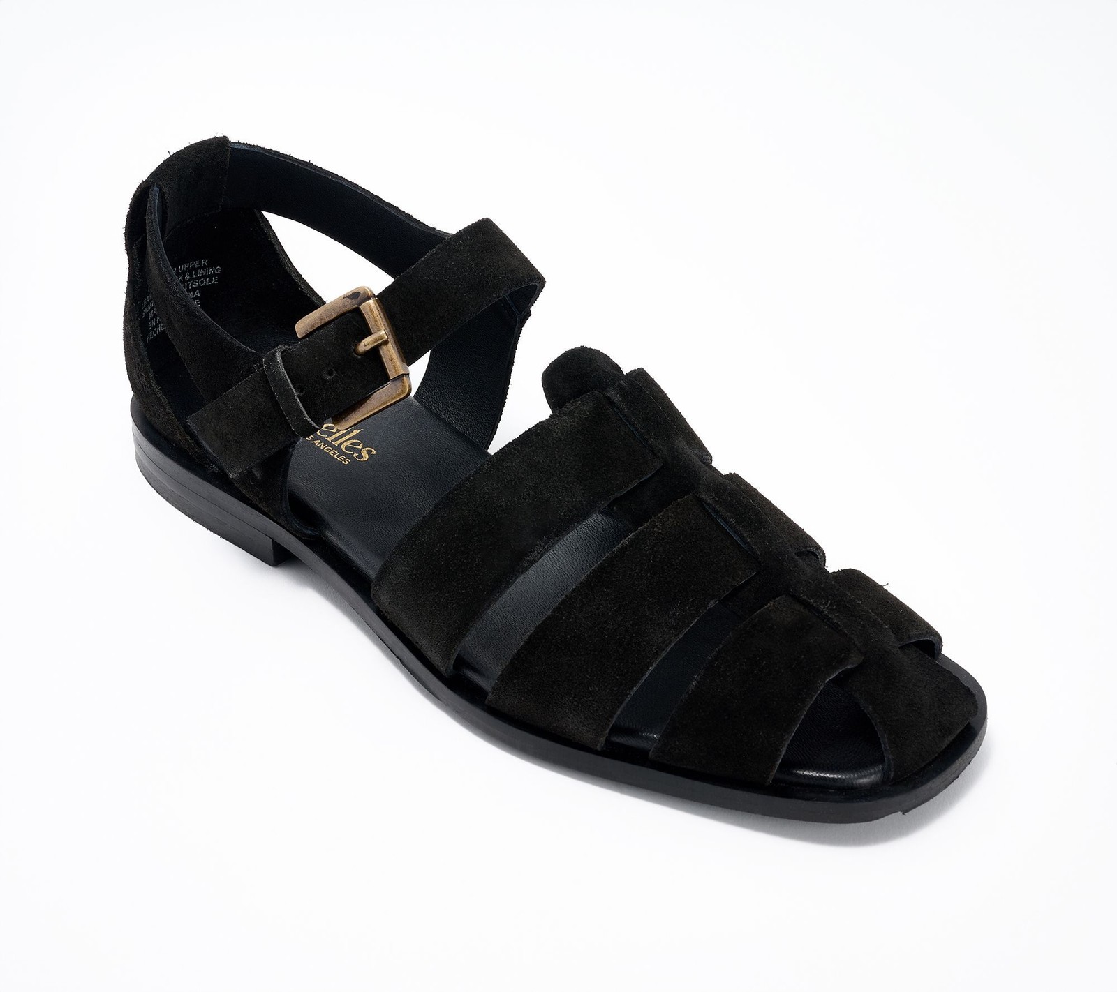 Seychelles Women\'s Sz 8 Suede Fisherman Sandals- The Blues Black A693905