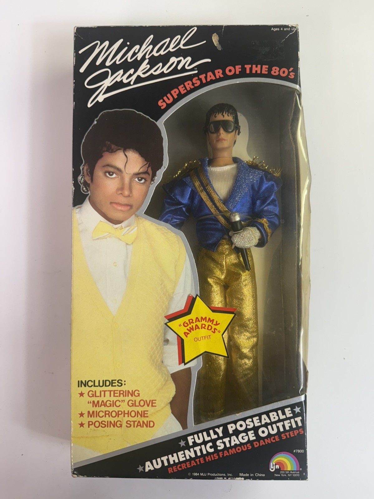 Vintage 1984 Michael Jackson Doll Grammy Awards Outfit Superstar Of 80s - Read Vintage 1984 Michael Jackson Doll Grammy Awards Outfit Superstar Of 80s - Read