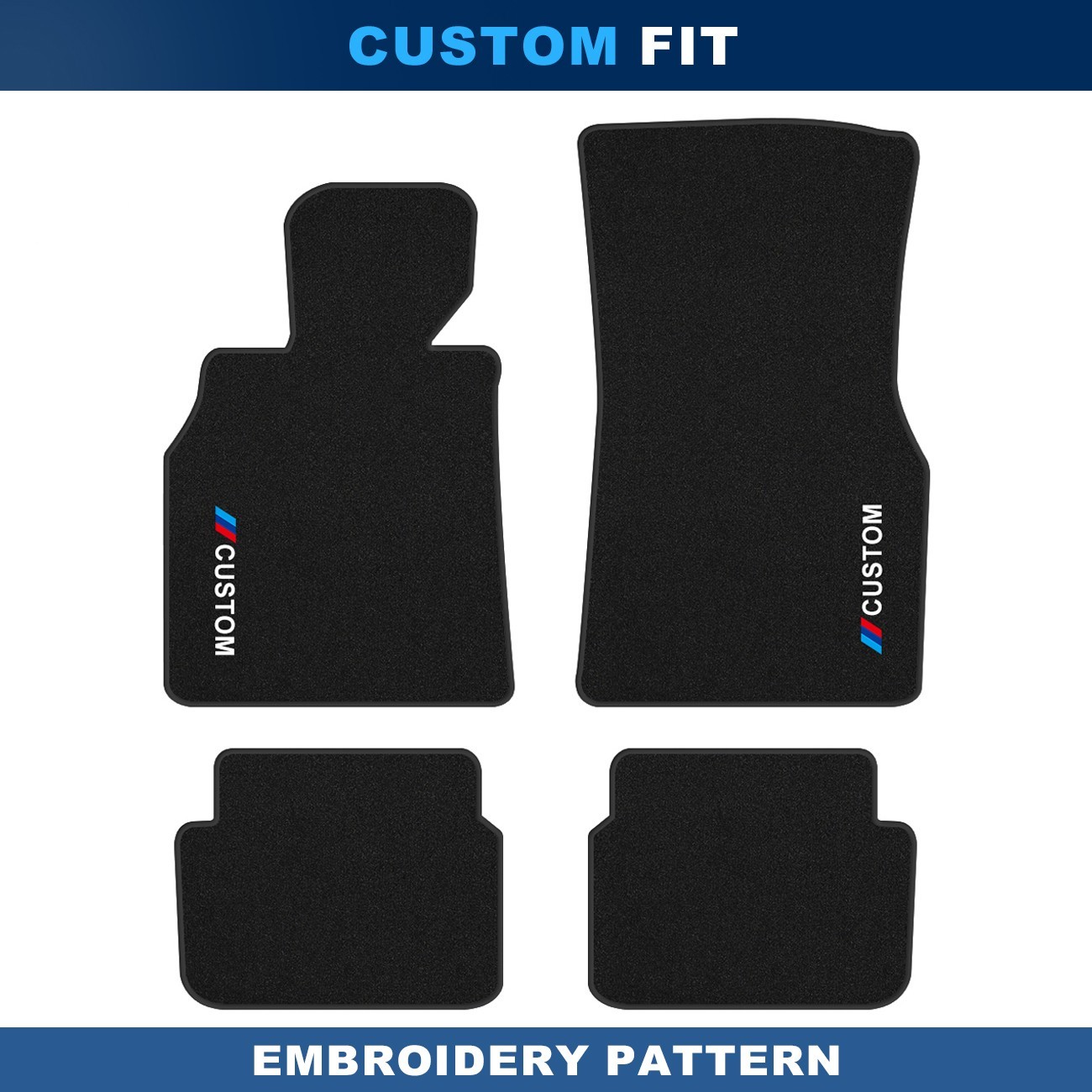 For BMW i8 2013-2020 Quality Black Velour Carpet Car Floor Mats Liners
