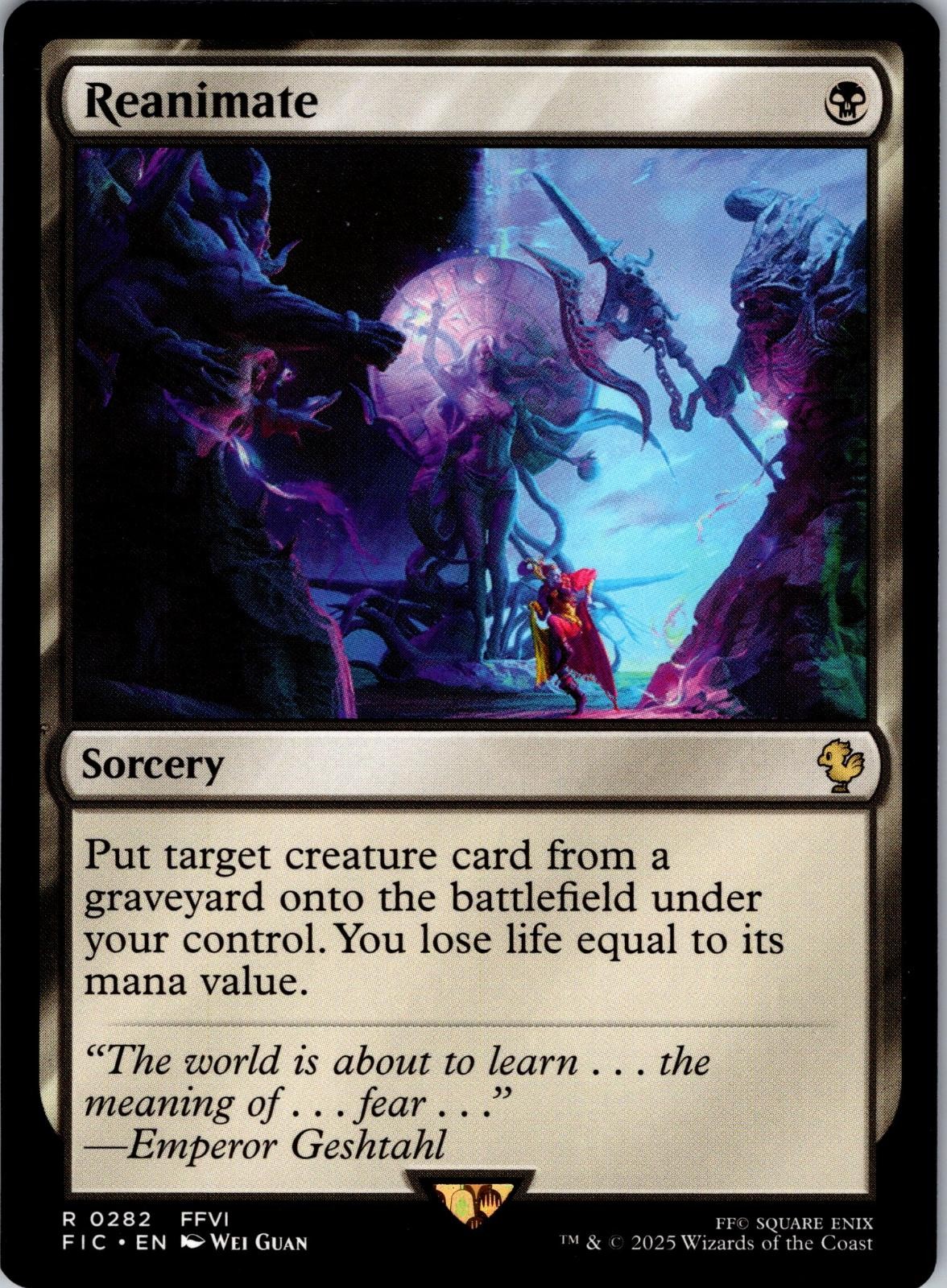 Reanimate 282 Rare Magic: The Gathering Near Mint Reanimate 282 Rare Magic: The Gathering Near Mint