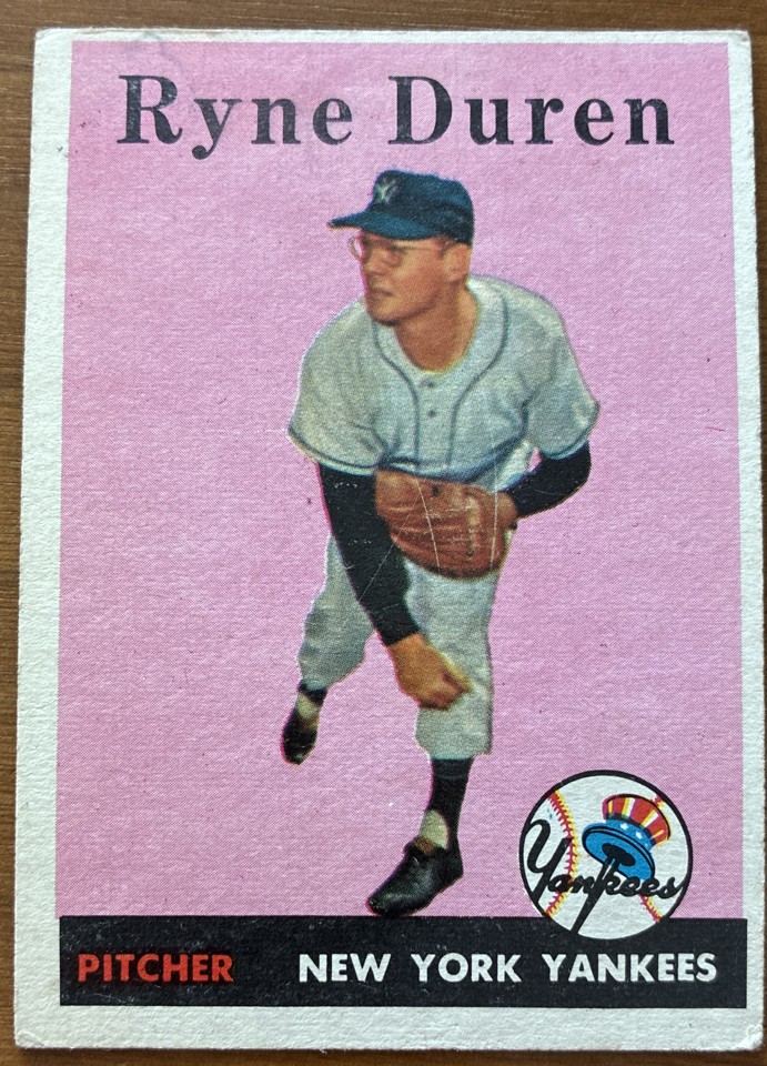1958 Topps - Ryne Duren #296 (RC) 1958 Topps - Ryne Duren #296 (RC)