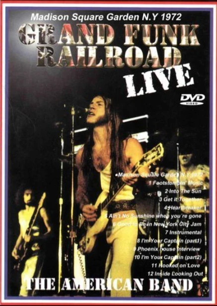 GRAND FUNK RAILROAD / Live 1972 & 1974. 1xDVD