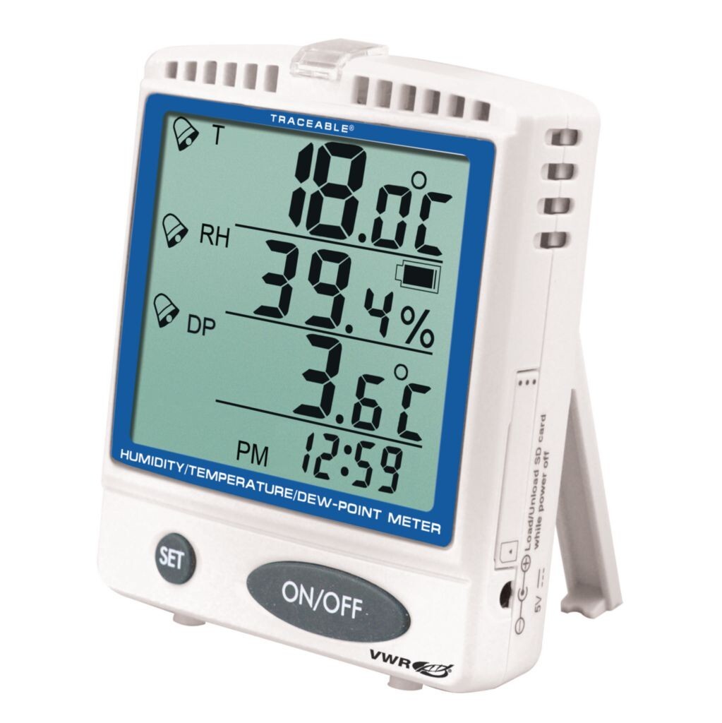 VWR 620-1965 Traceable 6404 Temperature and Humidity Data Logger W/ Memory Card