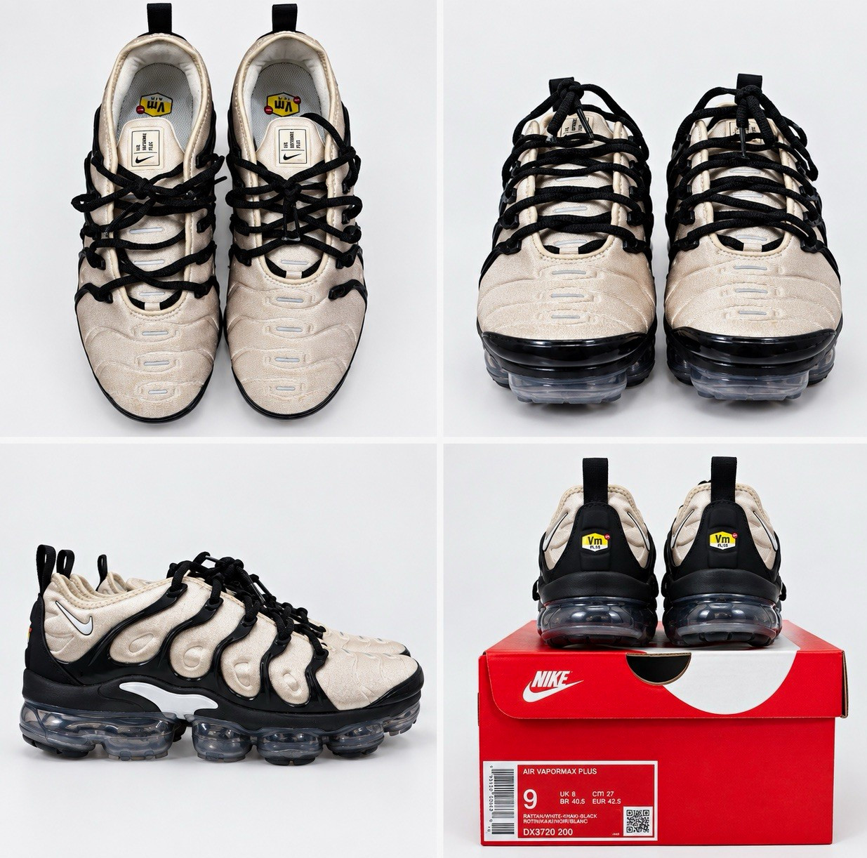 Nike Air VaporMax Plus Rattan/White/Khaki/Black Men’s Low Top Sneaker DX3720-200
