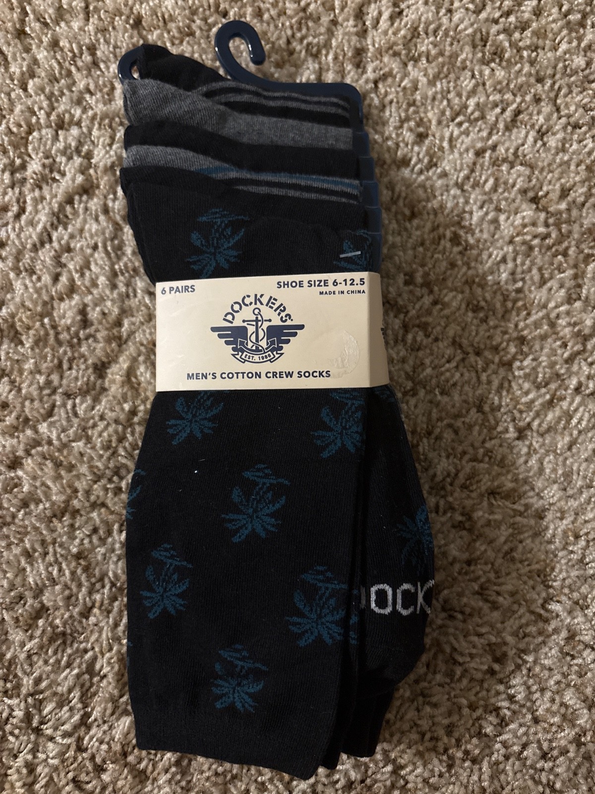 Dockers Men’s Cotton Crew Socks Size 6-12.5 New 6 Pairs Dockers Men’s Cotton Crew Socks Size 6-12.5 New 6 Pairs
